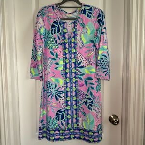 BNWT Lilly Pulitzer chilly Lilly Nadine dress UPF 50+ in lilac rose